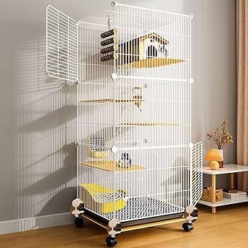 Amazon | チンチラ ケージ モルモット ケージ チンチラケージ 特大金属